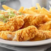 Tenders With Fries  · Juicy Chicken Tenders with French Fries