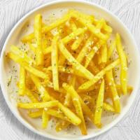 Cheesus Fries · (Vegetarian) Idaho potato fries cooked until golden brown and garnished with salt and melted...