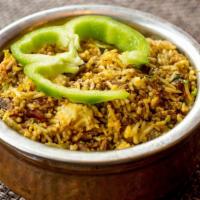 Vegetable Biryani · Basmati rice cooked with fresh mixed vegetable cumin seeds, curry leaves, mustard seeds and ...