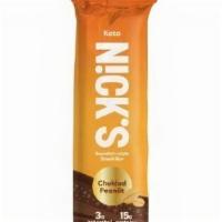 Nick'S Choklad Peanot Keto Protein Bar (1.76 Oz) · Nick's Swedish-style snack bars are layered with nougat, karamell,  peanöts, and then covere...