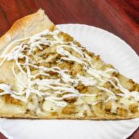 Chicken Bacon Ranch Pizza Slice · Halal. Add toppings for an additional charge.