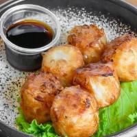 Fried Shumai · 6pcs, deep fried shrimp dumpling. served w. dumpling sauce