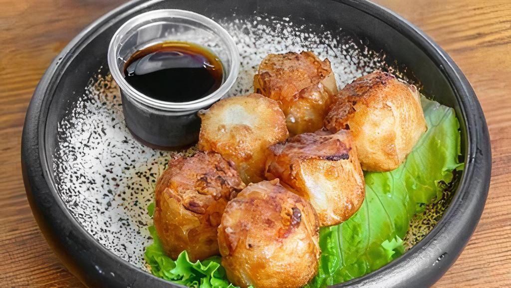 Fried Shumai · 6pcs, deep fried shrimp dumpling. served w. dumpling sauce