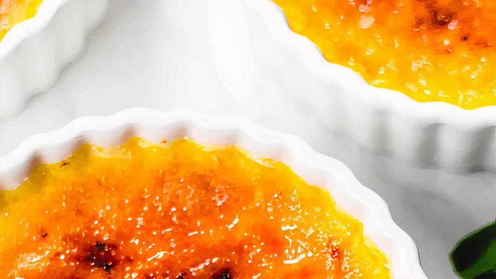  Heavenly Crème Brule · Made with only the finest ingredients, our silky creme brulee is flavored with a hint of aromatic vanilla and finished with a sweet, crunchy topping!