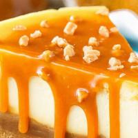 Caramel Cheesecake Slice With Whip Cream · This salted caramel cheesecake is the best! The caramel sauce is buttery and delicious. Our ...