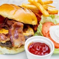 Bacon Cheese Burger · Choice of sweet or regular fries