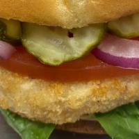 The Creator Vegan Chix Burger · Breaded vegan chicken patty, add any topping of your choice.