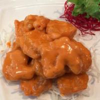 Rock Shrimp · Crispy fried shrimp with sweet spicy mayo.