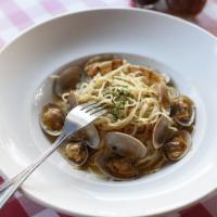 Fresh Clams Pasta · Fresh clams in a savory white wine, olive oil, garlic & butter sauce.