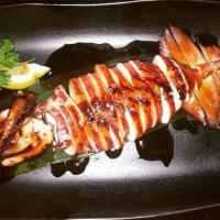 Ika Maruyaki · BBQ grilled whole squid.