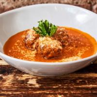 Italian Meatballs · With veal, pine nut, raisin, parmesan, spices, tomato sauce.