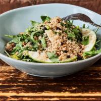 Quinoa · Arugula, asparagus, roasted walnuts, apples.