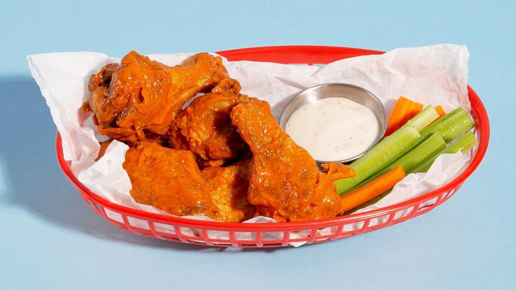 Fried Buffalo Chicken Wings · (6) Tossed with house buffalo sauce