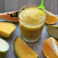 Sweet Madness Smoothie · Fresh smoothie made with Mango, banana, papaya and apple.