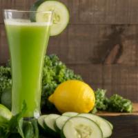 Body Cleanse Juice · Fresh juice made with Spinach, cucumber, carrot, parsley and ginger.