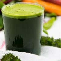 Stress Buster Juice · Fresh juice made with Spinach, carrot, ginger and kale.