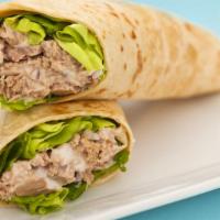 Low Fat Tuna Wrap · Fresh Wrap made with Italian style tuna salad made with sautéed vegetables and low fat Itali...