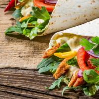 Seaport Wrap · Fresh Wrap made with Grilled chicken, roasted peppers, melted fresh mozzarella and balsamic ...