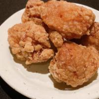 5Pc Karaage · Japanese deep fried chicken 5pieces (marinated in ginger,garlic,sake and soy sauce)