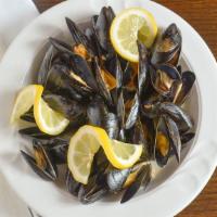 Mussels · Served in White Wine Garlic Sauce or Marinara Sauce.