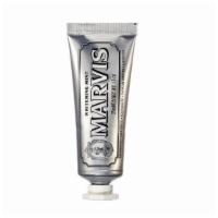 Marvis Whitening Mint - 25 Ml · Elevate your brush time with Marvis Whitening Mint Toothpaste.
 
 Cold mint’s icy shiver and...