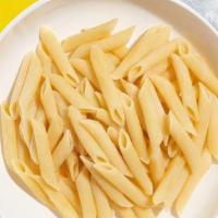 Custom Penne Pasta (Vegan) · Classic penne cooked al dente with your choice of sauce, protein, and toppings