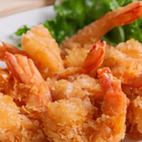 Crispy Panko Shrimp · Fried panko crusted shrimp with harissa aoili