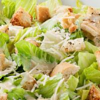 Classic Cesear Salad · Romaine lettuce, herb croutons, Caesar dressing and parmesan