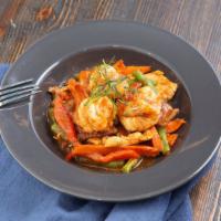 The 3 Musketeers · Spicy. Combo of chicken, beef and shrimp sautéed with string bean, bell pepper, carrot and T...
