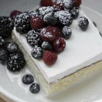 Tres Leches Cake · Tres leches with black pepper merengue
