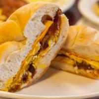 Bec · Bacon egg and cheese on a roll.