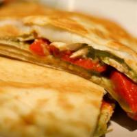 Chicken Bella Crepe · Mozzarella cheese, chicken, and roasted red peppers.