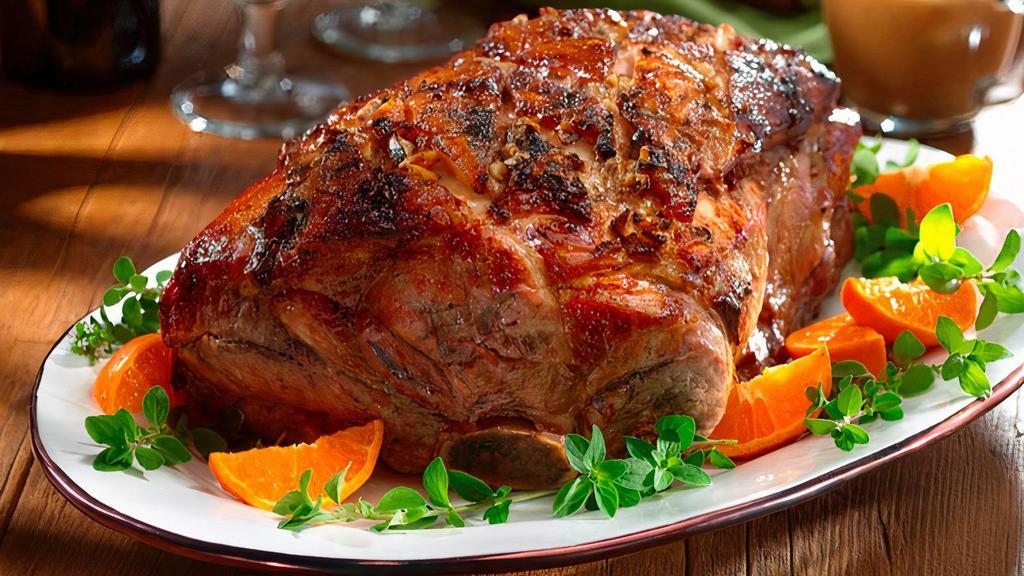 Pernil/Roast Pork · Served with side of your choice 
Choice#1-Rice and beans -white rice or yellow rice 
red beans or black beans 
Choice#2-Tostones /fried plantains 
Choice#3-Salad (lettuce, tomatoes , cucumber
