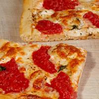 Grandma Pizza · Fresh Mozzarella, Basil & Plum Tomato Sauce on a Thin Square Crust - Click to add Toppings!