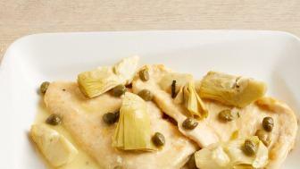 Chicken Piccata Entrée · Sauteed Chicken, Capers & Artichokes in a White Wine, Lemon & Butter Sauce with Your Choice ...