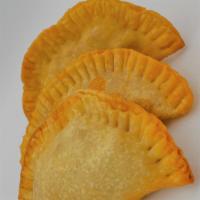  Chik'N & Cheese Empanada · Vegan Chik'n seasoned with bold spanish flavors & vegan mozzarella cheese. 
(One in this ord...