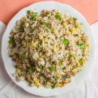 Fried Rice · With choice of chicken, pork ,vegetable , beef, shrimp or cathay. Gluten-Free.
