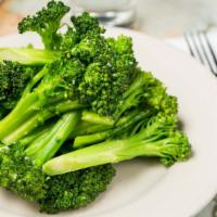 Broccoli · Sauteed  in garlic.