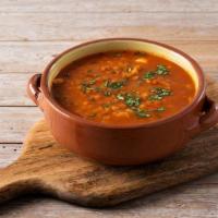 Red Lentil Soup · Lentil soup is a soup with lentils as its main ingredient; it may be vegetarian or include m...