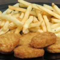Chicken Nuggets With Fries ( 6 Pcs ) · 