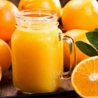 Orange Juice ( Medium 16Oz ) · Made with 100% fresh orange.