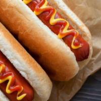 Hot Dog · Hot dog, ketchup, mustard and mayo.
