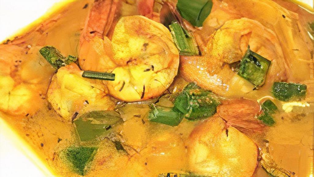 Curry Shrimp · With 3 sides of your choice.