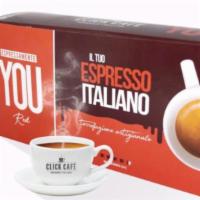 Click Cafe' Capsules · Nespresso Compatible, Espressamente You, Brown Blend, 50 capsules.