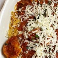 Shrimp Parmigiana · Lightly breaded, sautéed, and topped with mozzarella in a delicious marinara sauce choice of...
