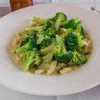Broccatelli · Homemade cavatelli sautéed with broccoli, garlic, virgin olive oil, and tossed with parmigia...