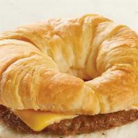 Sausage, Egg & Cheese Sandwich · A Buttery Croissant with sausage, fried egg & cheese.