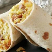 Build Your Own Breakfast Burrito · Choice of ingredients, breakfast potatoes wrapped in a warm flour tortilla.