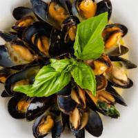 Sautéed Mussels  · Prince Edward Mussels sauteed in Red or White Sauce.