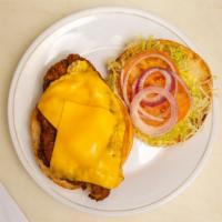 Chicken Cutlet Gourmet Sandwich Special · Breaded and fried.